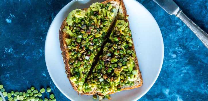 Crispy Split Pea Avocado Toast The Vegan Society 2720